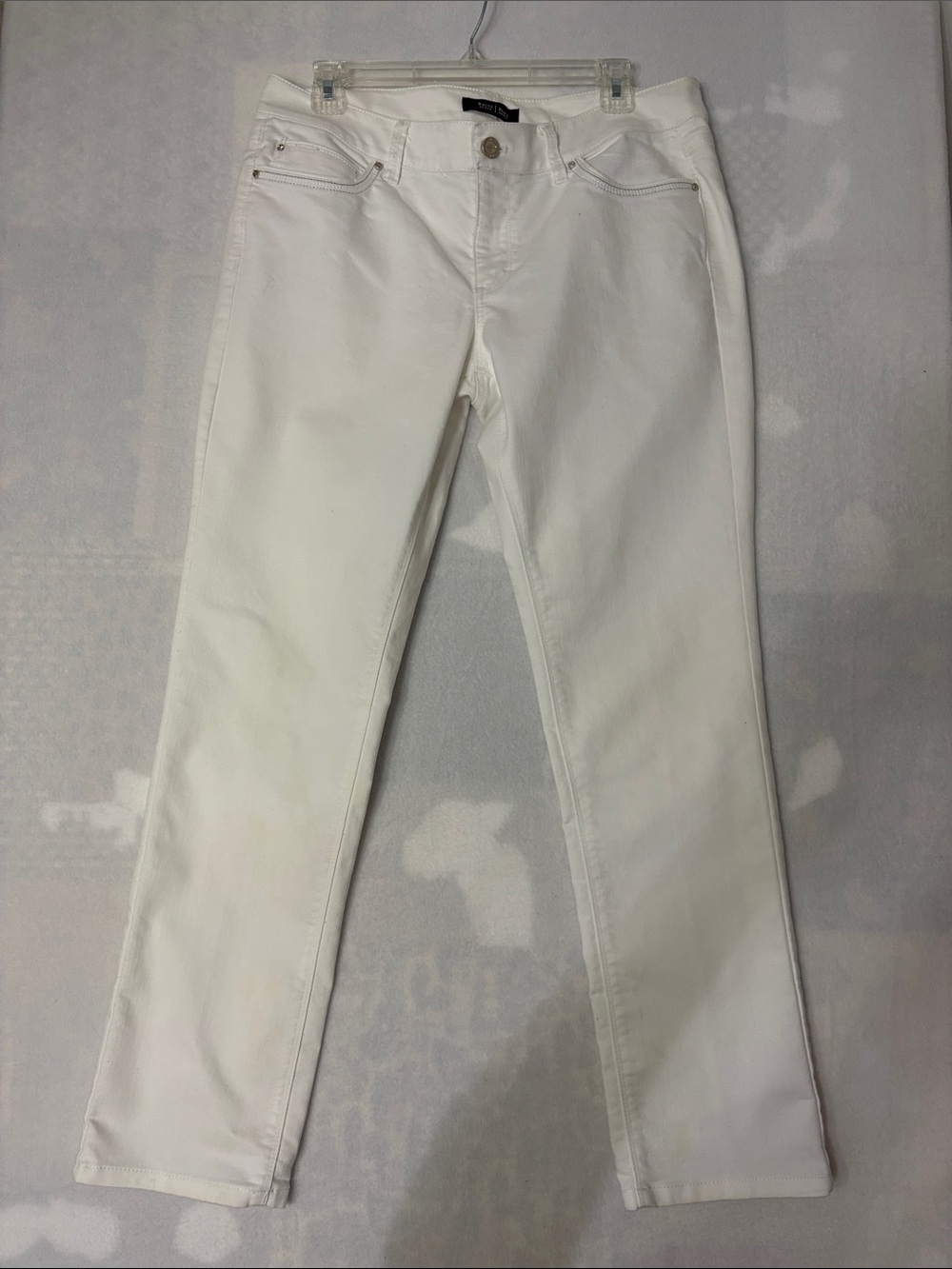 White House Black Market Women's White Slim ankle Jeans Size 10 EUC
